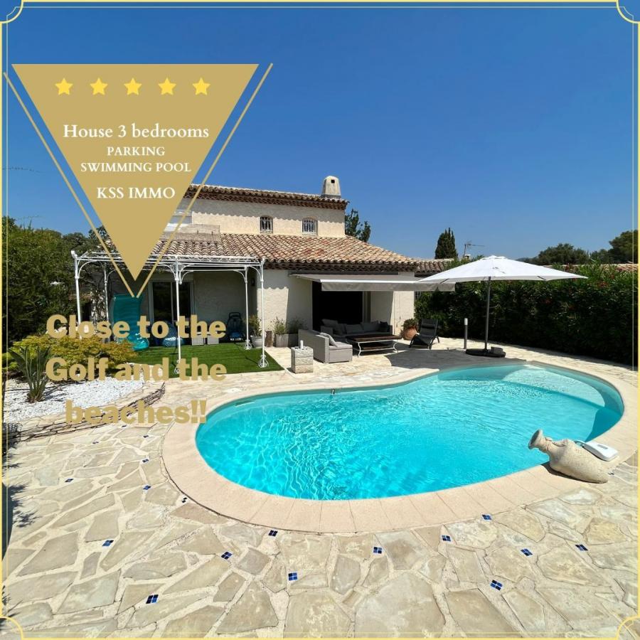 Villa provençale, 3 ch., proche plages, golf et “rando“ esterel à 200m, piscine